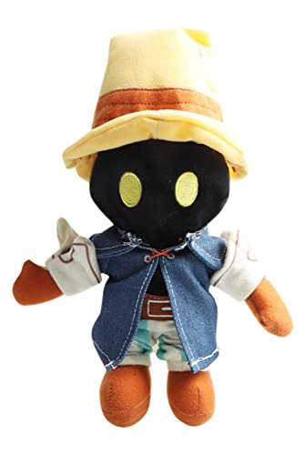 Kejodiy The Black Mage Plush Doll Figure Toy Stuffed Plushie Home Decoration Gift for Game Fans 10.5 in - Black