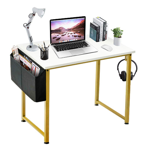 Computer Desk White Writing Table for Home Office