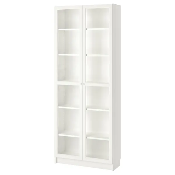 BILLY / OXBERG Bookcase - white 80x30x202 cm (31 1/2x11 3/4x79 1/2 ")