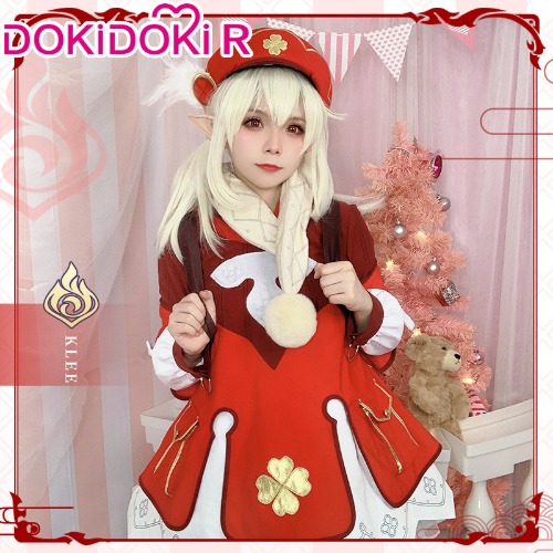 DokiDoki-R Game Genshin Impact Cosplay Klee Costume Cute | S