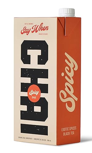 Say When Beverages, Organic Spicy Chai Concentrate, 946ml - Spicy Chai