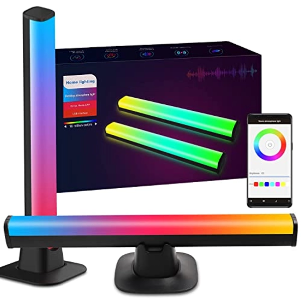 FUPT Gaming Light bar,（2PCS） Entertainment Lighting for TV and Gaming, Ambiance Gaming Lamp Sync with Music,Immersion Light Bar Apply to TV, Room,Living Room…