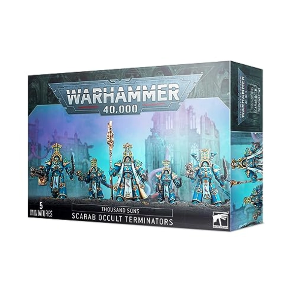 Games Workshop 99120102066" Thousand Sons Scarab Occult Terminators, Black