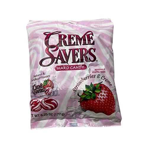 Creme Savers Strawberry 6.25 OZ (Pack of Two) - Strawberry - 6.25 Ounce (Pack of 2)