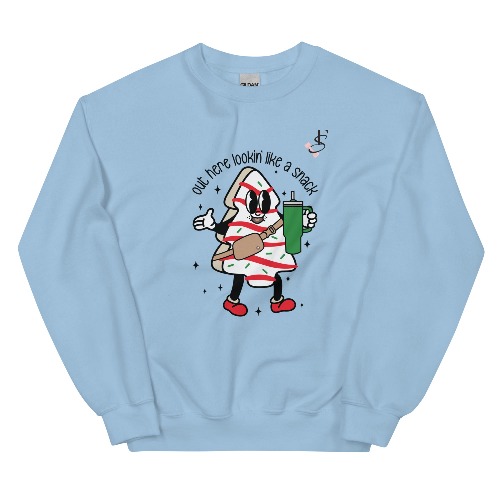 Christmas Sweatshirt | Light Blue / S
