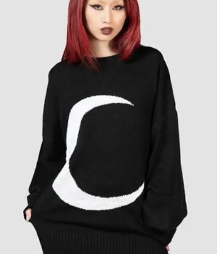 Selena Knit Sweater | XXL / Black / 100% Cotton