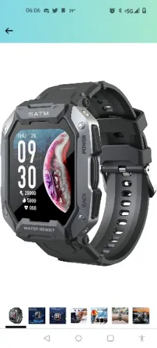 Amazon.com: CielosVerdes Smart Watches for Men Women - IP68 Waterproof Fitness Tracker Smartwatch for Android iOS with Heart Rate Blood Pressure Monitor Watch 1.71'' Outdoor Sports Smart Watch (Black) : Electronics