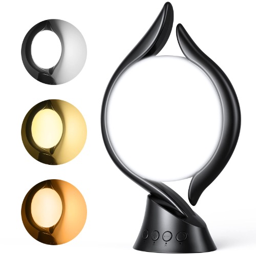 Light Therapy Lamp with 3 Color Temperature 5 Brightness Levels 4 Timer Memory Function