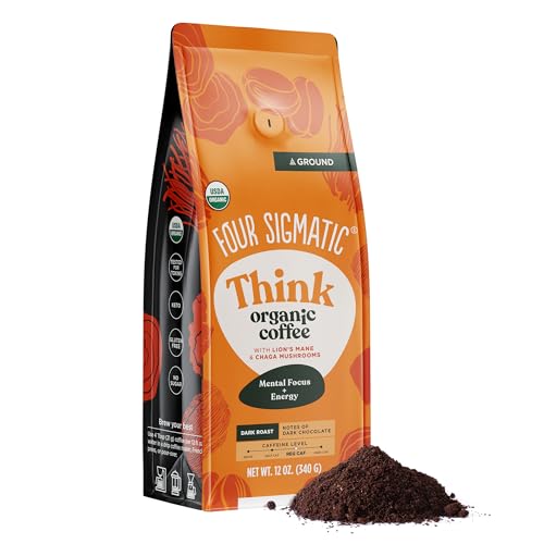 Four Sigmatic Mushroom ground coffee with Lion's Mane Eng 340 G/ 12 Oz 340 gram (1290) - Coffee