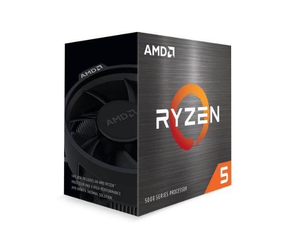 AMD Ryzen™ 5 5500 6-Core, 12-Thread Unlocked Desktop Processor with Wraith Stealth Cooler - 