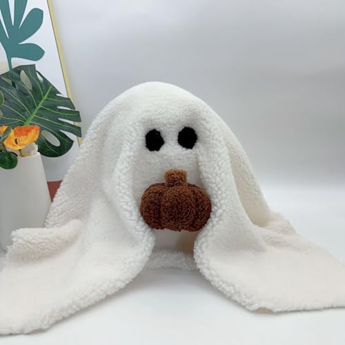 2023 New Gus The Ghost with Pumpkin Pillow, 10" Gus The Halloween Ghost with Pumpkin Plush, Cute Stuffed Halloween Plushies Toy Gift for Kids Boys Girls (#A02-Ghost with Pumpkin) - #A02-ghost With Pumpkin