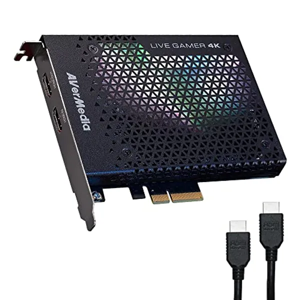 AVerMedia GC573 Live Gamer 4K Internal Capture Card: 4K60 HDR10 Streaming and Recording with Ultra-Low Latency for PS5, Xbox Series X/S, OBS, Twitch, YouTube, Windows 11 - TAA/NDAA Compliant - 4K60 HDR10