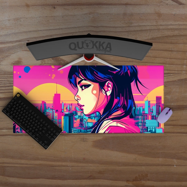 Japanese Vaporwave Pop Art Design Mousepad - 22x18cm / 2mm / No Stitching