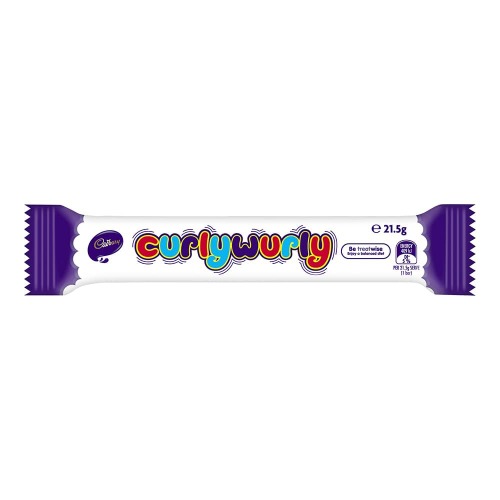 Cadbury Curly Wurly Chocolate Bar, 21.5G (Pack Of 48) - 0.91 Ounce (Pack of 48)