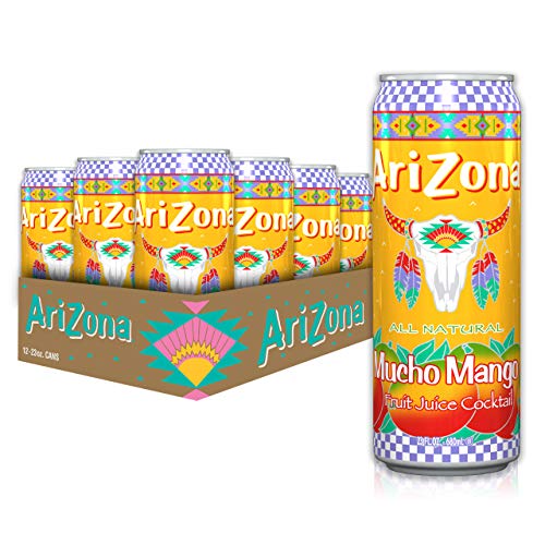 Arizona Mucho Mango Drink Big Can, 23 Fl Oz (Pack of 12) - Mucho Mango - 23 Fl Oz (Pack of 12)