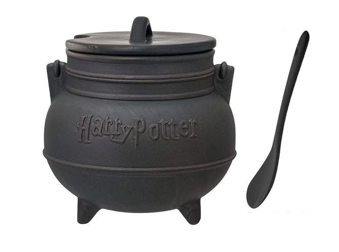 Harry Potter Ceramic Cauldron Soup Mug with Spoon - Modern