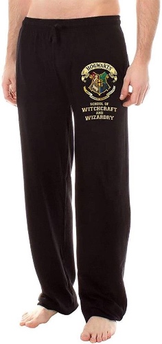 Harry Potter Hogwarts Crest Black Lounge Pants | S