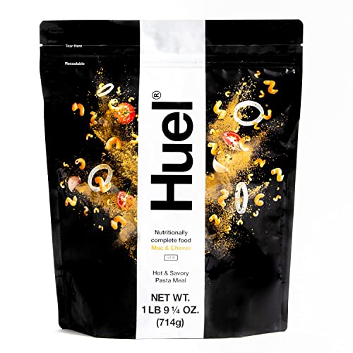 Huel Hot and Savory Instant Meal Replacement - Mac Cheeze 14 Scoops Packed with 100% Nutritionally Complete Food, Including 25g of Protein, 6g Fiber, 27 Vitamins Minerals LastFuel scoop 25.1856 Ounce - Mac & Cheese - 1.57 Pound (Pack of 1)