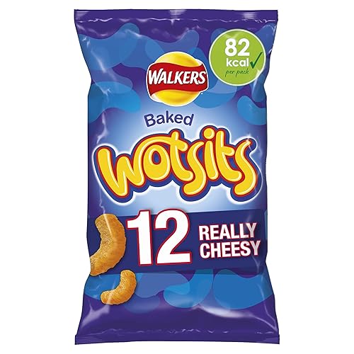 Walkers Wotsits Really Cheesy Multipack Snacks, 12x16.5g - 198 g (Pack of 1)