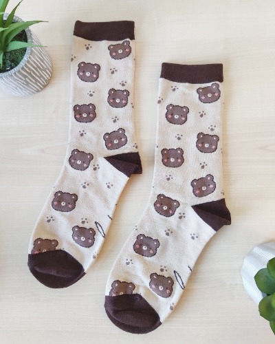Bear socks - M