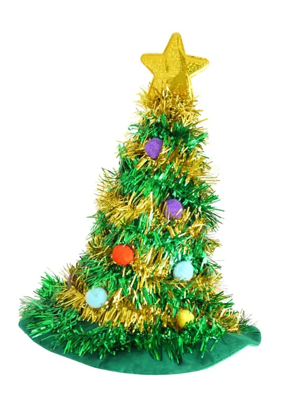 Adult Christmas Tree Hat with Star Novelty Fun Xmas Party Headwear