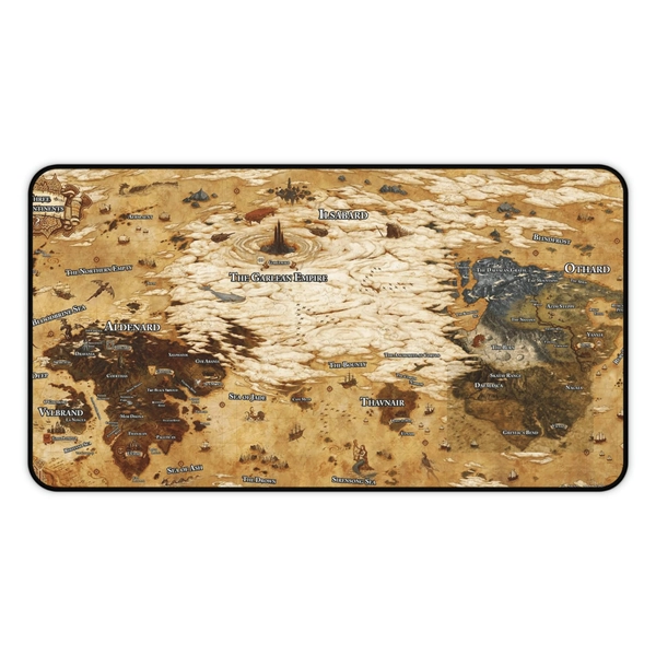 FF14 Map Desk Mat • Final Fantasy 14 Large Gaming Mousepad • FF Xiv Nonslip Card Playmat