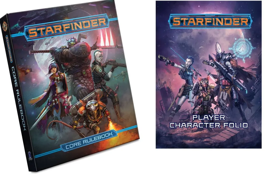 Starfiinder RPG Starter Kit: Player's Core Rulebook Handbook & Character Folio - 