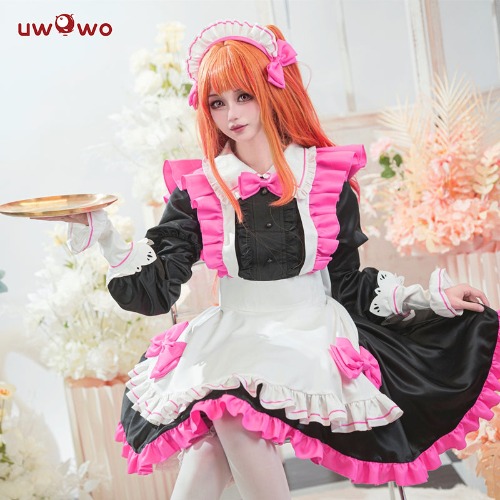 【In Stock】Uwowo Anime Oshi no Ko Cosplay Ruby Hoshino Maid Cosplay Costume Lolita Dress | XXXL