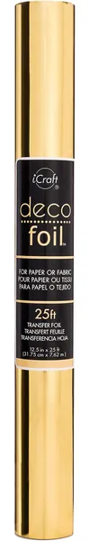 iCraft Deco Foil Value Roll, 12.5 inches x 25 feet, (Gold)