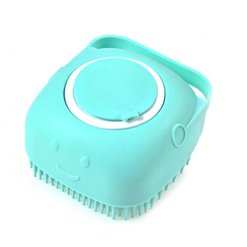 Multipurpose Pet Bath Massage Brush - Square-Blue