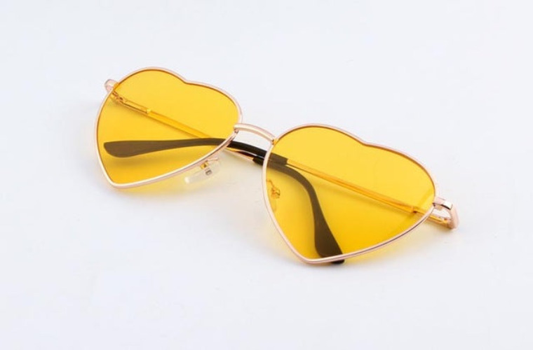 Heart Shaped Shades - Yellow