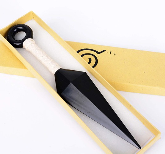 Naruto Kunai Ninja Cosplay Accessories 1 Pcs Big Kunai Toy for Naruto Fans 26CM - White
