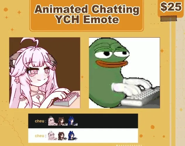 Animated chatting emote!