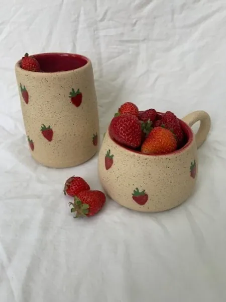Strawberry Cups | Etsy Canada