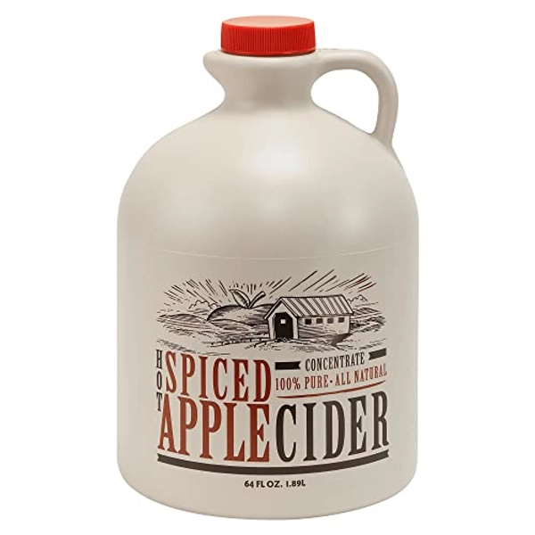 Mountain Cider Spiced Apple Cider Concentrate | Gluten Free, No Preservatives, No Allergens, and No Added Sugar | 64 fl. oz (64 servings) with 2 Year Shelf Life