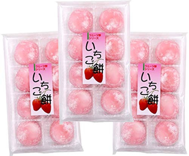 Fruits Mochi Daifuku Ichigo 7.4oz/210g (3pack) - 7.40 Ounce (Pack of 3)
