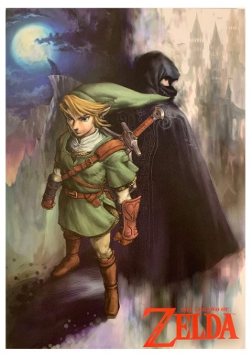 Zelda Wood Wall Art - Cloaked Figure