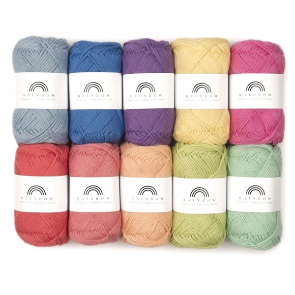 Rainbow Cotton 8/8 Color Pack 10 À partir de Hobbii