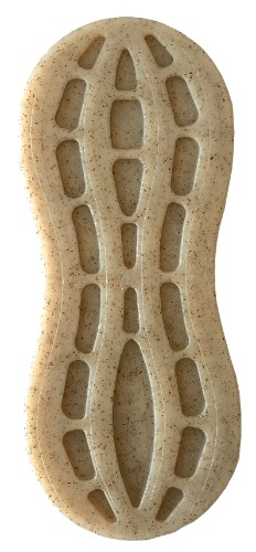 Peanut Ultra Durable Nylon Dog Chew Toy - Peanut Nylon Toy - Brown