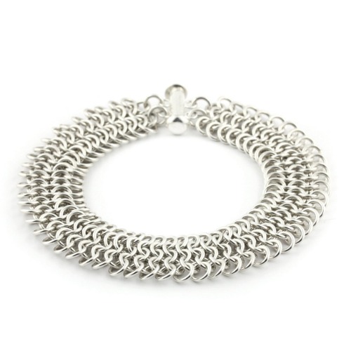 Weave Got Maille European 4-in-1 Chain Maille Bracelet Kit, Silver