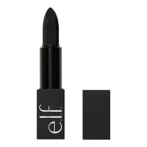 e.l.f. O Face Satin Lipstick, Richly Pigmented, Nourishing & Long-Lasting Creamy Lipstick, Infused With Jojoba, Vegan & Cruelty-Free, All Night - All Night - 1 Count (Pack of 1)