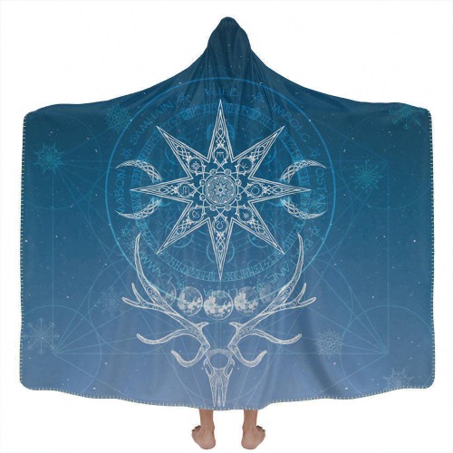 Yule Hooded Blanket - Snow Edition | Premium Sherpa / Adult 60x80