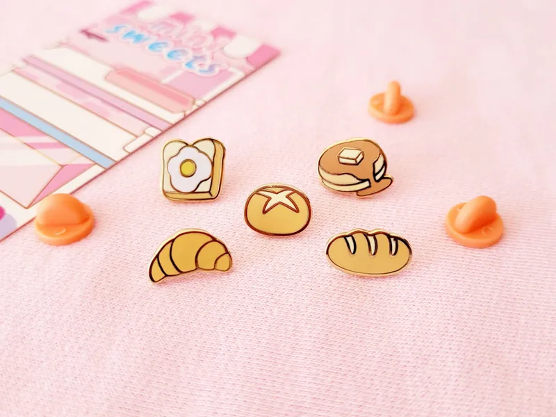 Bread Enamel Pins