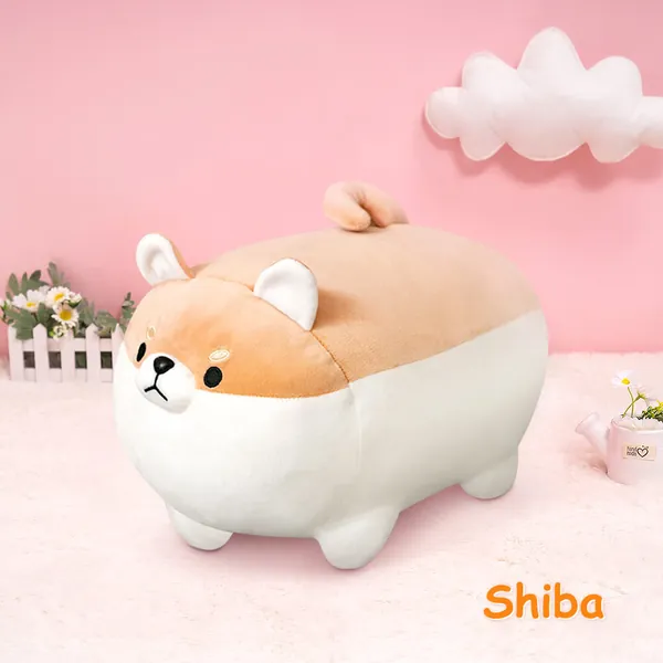 Squisheen Mewaii™ Fluffffy Family Original Designed Super Soft Kawaii Plush Pillow toy | Shiba / Dog / Medium/16-Inch