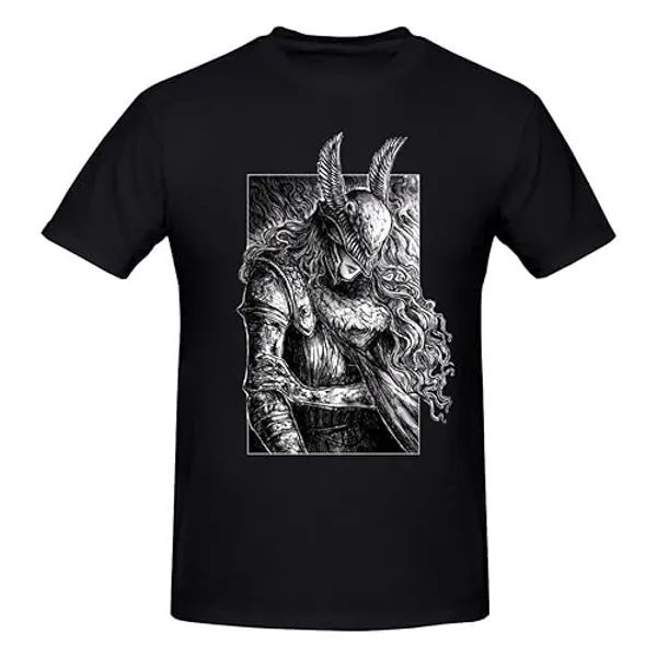 ZUAXUG Elden Ring Malenia Awesome T Shirt Cotton Crewneck Short Sleeve Anime Shirt