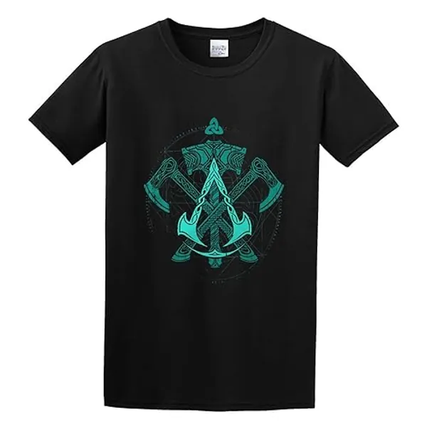 Assassins Creed Valhalla Weapons of Fear Premium Tee Mens Round Neck Cotton T Shirts