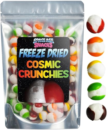 Premium Skittles Freeze Dried Candy - 8 Ounce Cosmic Crunchies Space Age Snacks Freetles for All Ages - Original - 8 Ounce (Pack of 1)