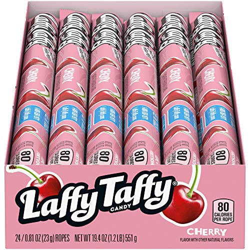 Laffy Taffy Rope, Cherry, 0.81 oz., Pack of 24 - Cherry - 0.81 Ounce (Pack of 24)