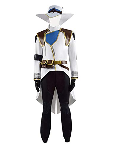 SPCOSPLAY Valorant Cosplay Cypher Costume Halloween Full Set Outfits for Men - Small - White Black