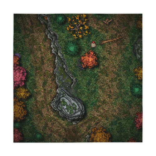 Wooded Glen Gaming Table Cover - 55.1" x 55.1"